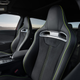 A black and green sport bucket seat in the 2023 Kia EV6 GT